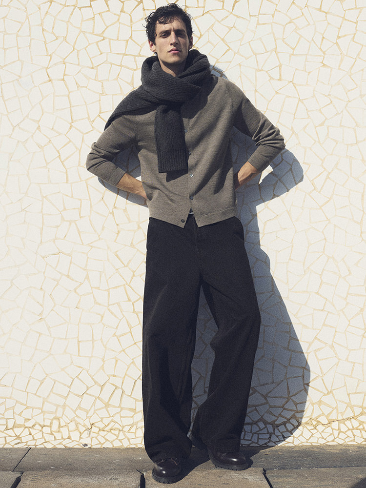 メリノウールシャツ